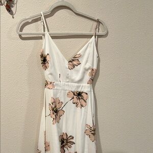 Open back floral dress